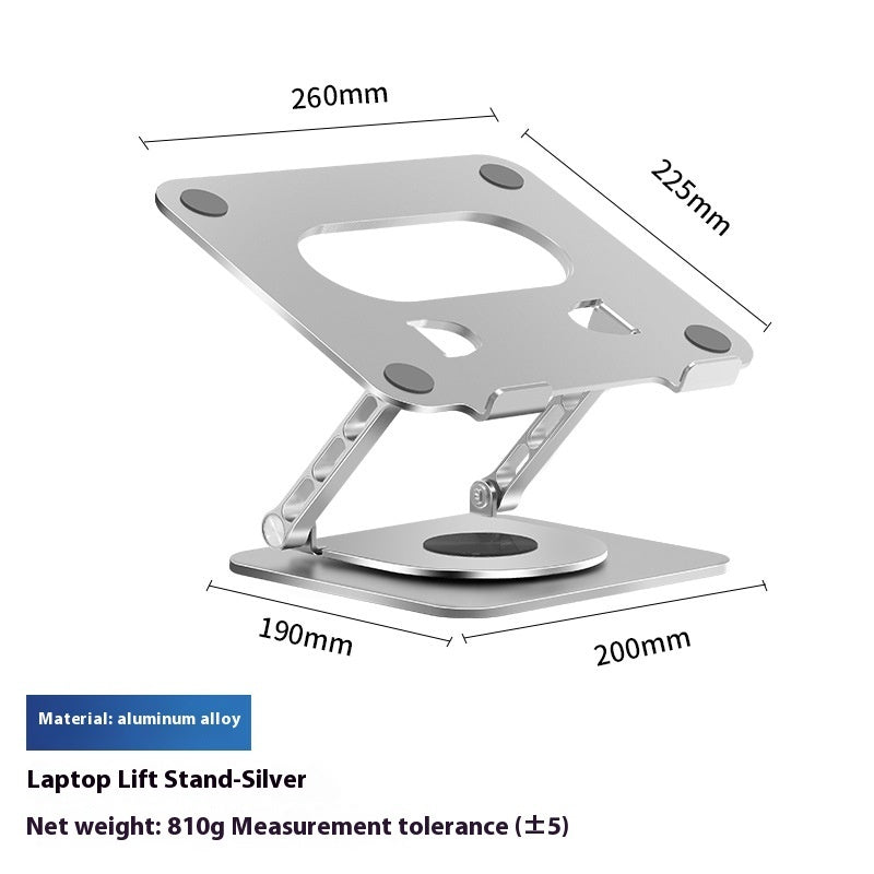 360-degree Rotating Aluminum Alloy Laptop Stand - Alvioni