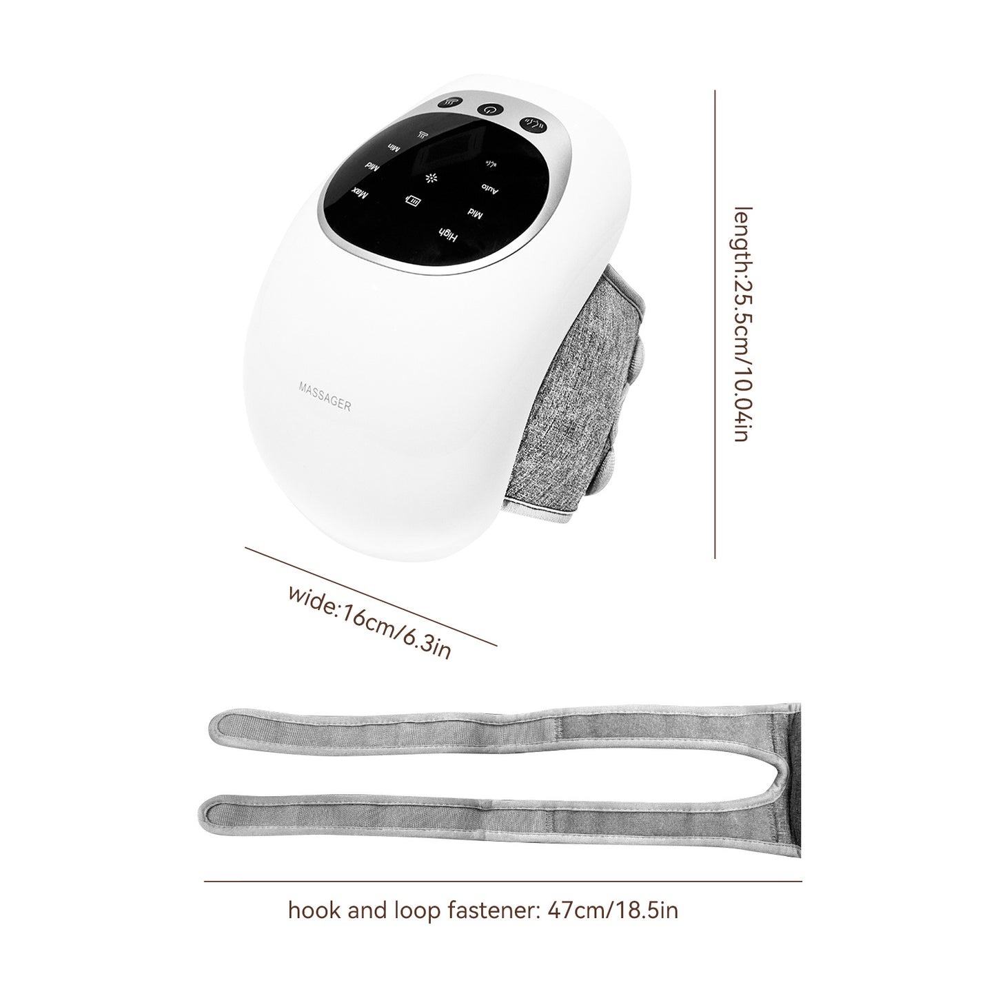 Knee Massager Heat & Vibration Pain Relief & Portable