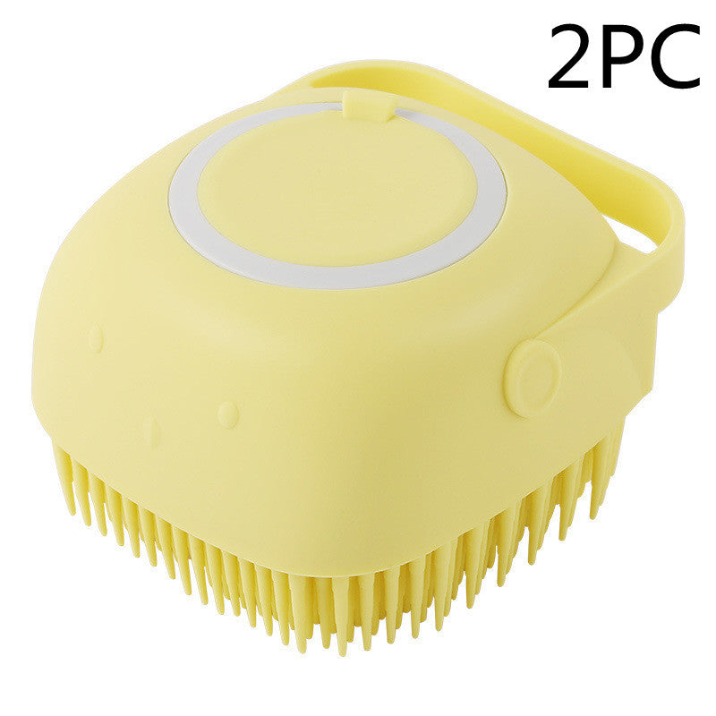 Silicone Dogs & Cat Bathroom Bath Massage Cleaning Brush - Alvioni