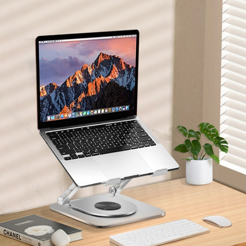 360-degree Rotating Aluminum Alloy Laptop Stand - Alvioni