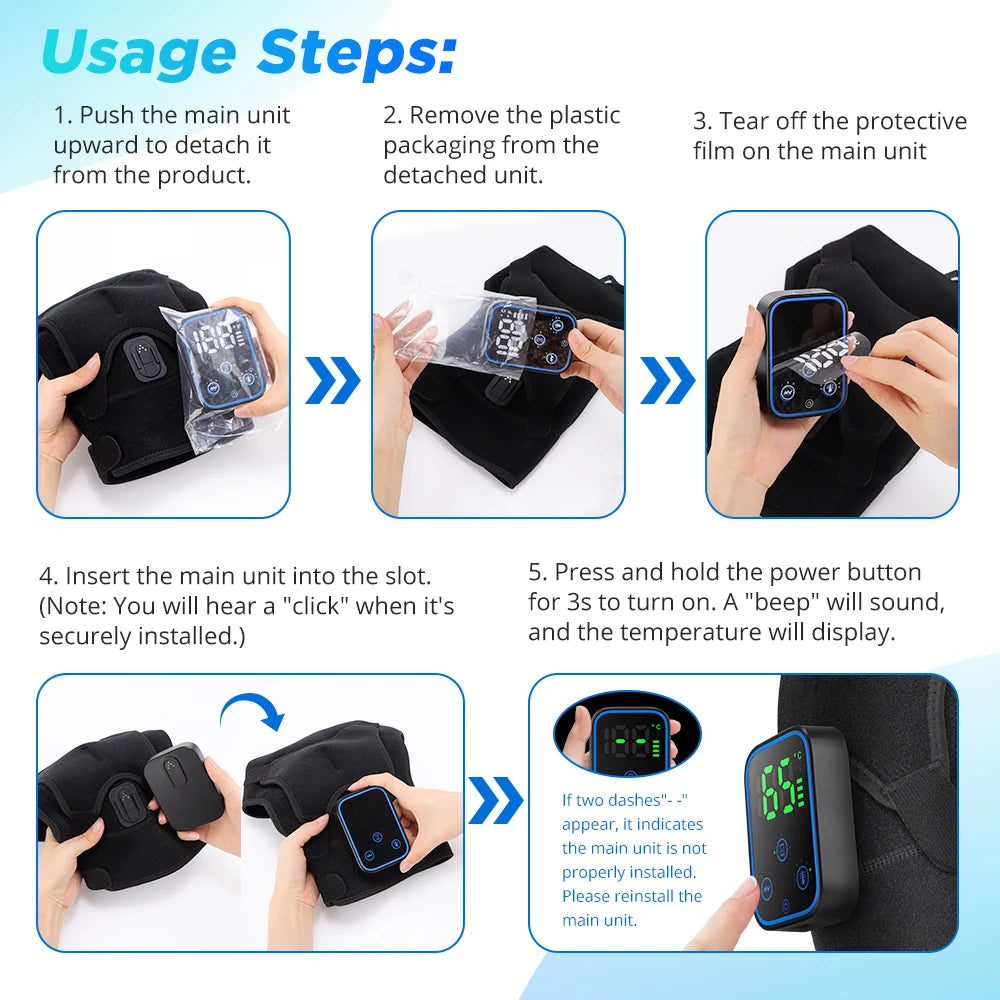 Portable Electric Vibration Knee Massager