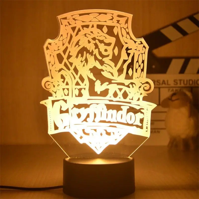 Harrys Pottered Toys 3D Anime Night Lamp