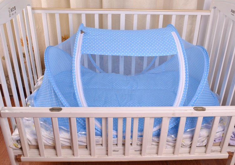 Foldable  Baby Bed Net With Pillow Net 2pieces Set - Alvioni