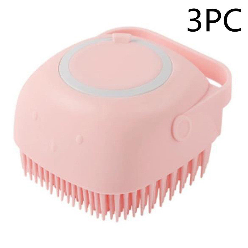 Silicone Dogs & Cat Bathroom Bath Massage  Cleaning  Brush - Alvioni
