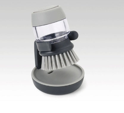 Dishwashing And Pot Washing palm Brush With Liquid Soap - Alvioni
