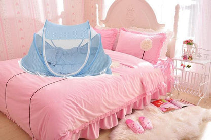 Foldable  Baby Bed Net With Pillow Net 2pieces Set - Alvioni