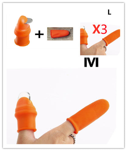 Silicone Finger Protector For Fruits Thumb Blade