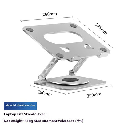 360-degree Rotating Aluminum Alloy Laptop Stand - Alvioni