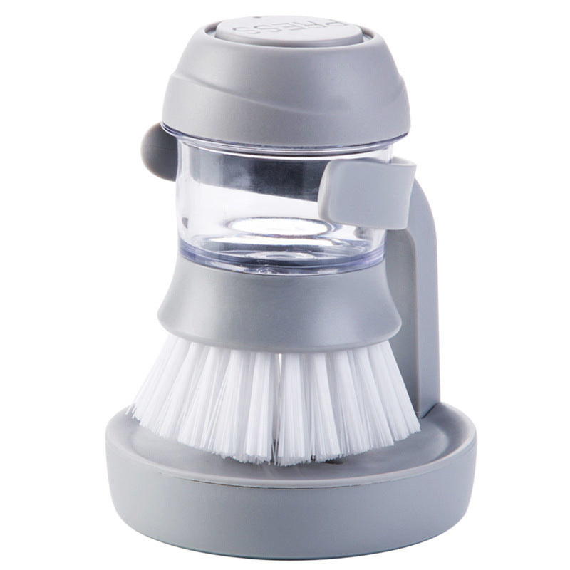 Dishwashing And Pot Washing palm Brush With Liquid Soap - Alvioni