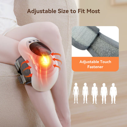 Knee Massager Heat & Vibration Pain Relief & Portable