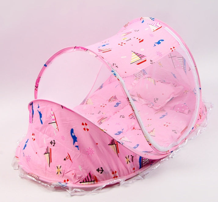 Foldable  Baby Bed Net With Pillow Net 2pieces Set - Alvioni