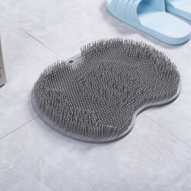Silicone Bath  Massage Brush Back Rube   Foot Rub Pad Body Cleaning Brush - Alvioni
