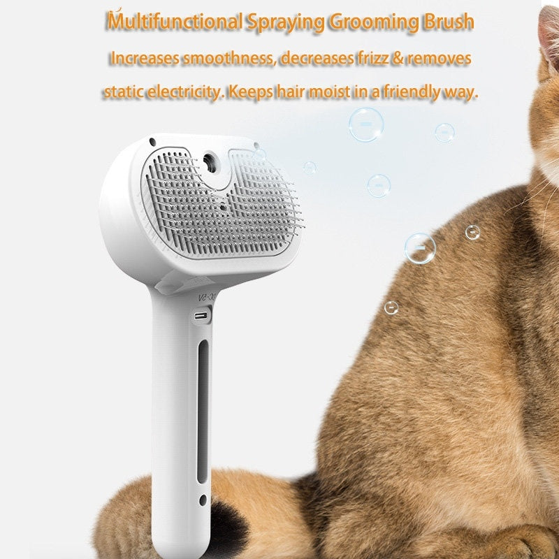 Pet Comb Brush Built-in Mist Humidifier Pet Products - Alvioni