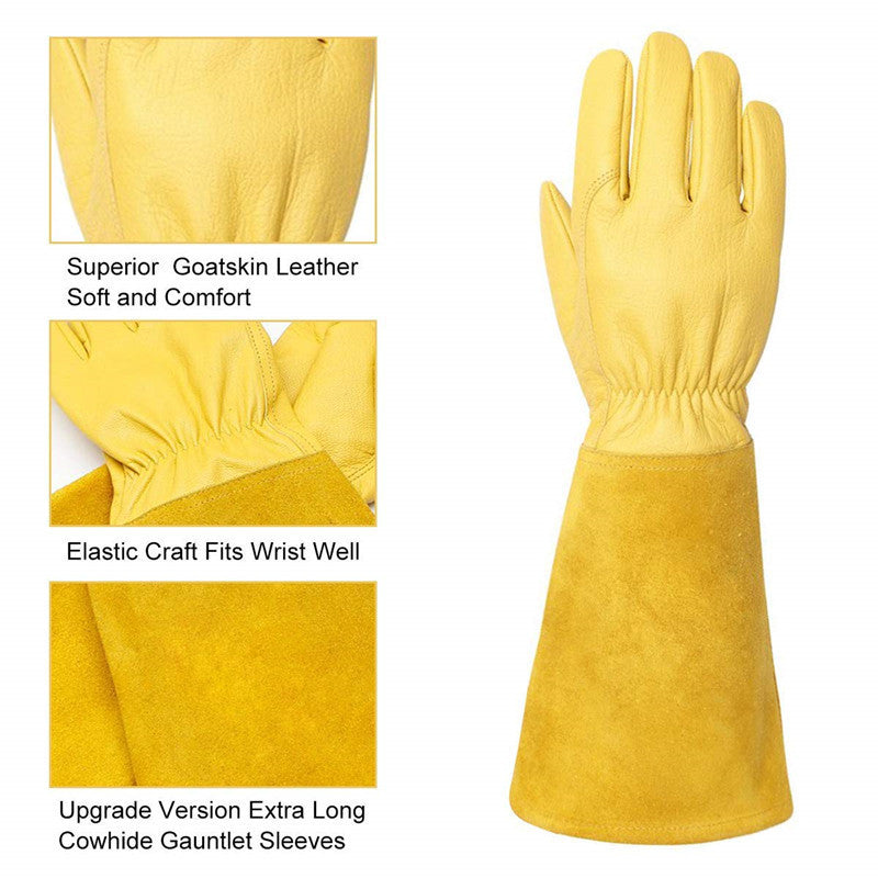 Sheepskin Long Gloves Gardening Tool Gloves