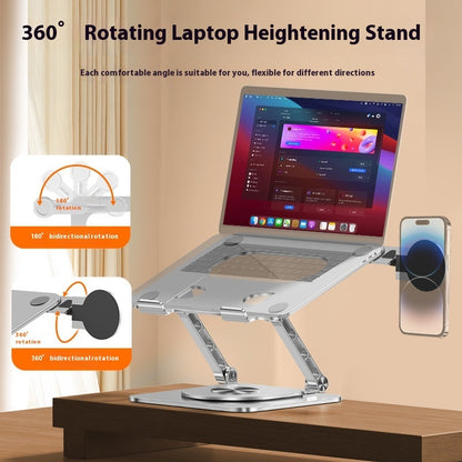 360-degree Rotating Aluminum Alloy Laptop Stand - Alvioni