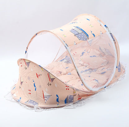 Foldable  Baby Bed Net With Pillow Net 2pieces Set - Alvioni