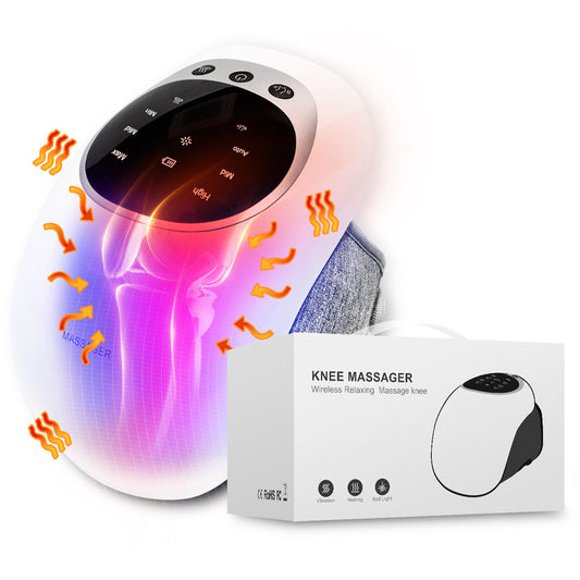Knee Massager Heat & Vibration Pain Relief & Portable