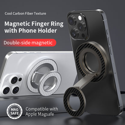 360 Degrees Rotating Folding  Magnetic Fastened Ring Mobile Phone Holder