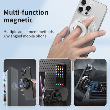 360 Degrees Rotating Folding  Magnetic Fastened Ring Mobile Phone Holder