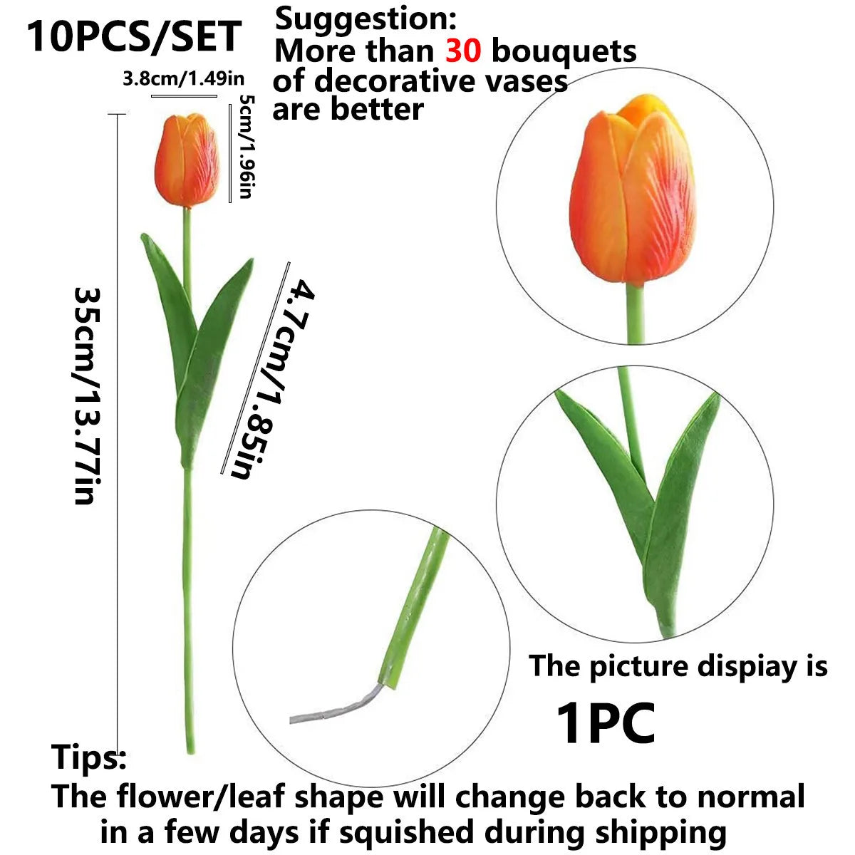 Artificial Flower Realistic Touch  Home Decor