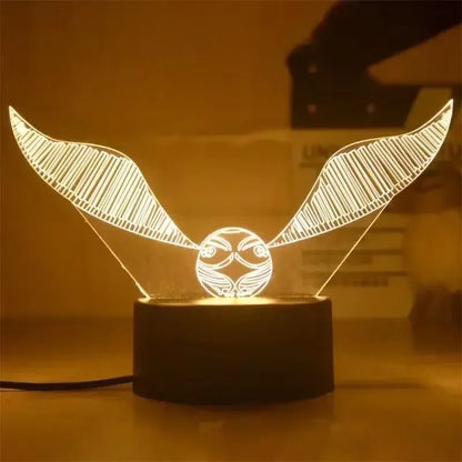 Harrys Pottered Toys 3D Anime  Night Lamp