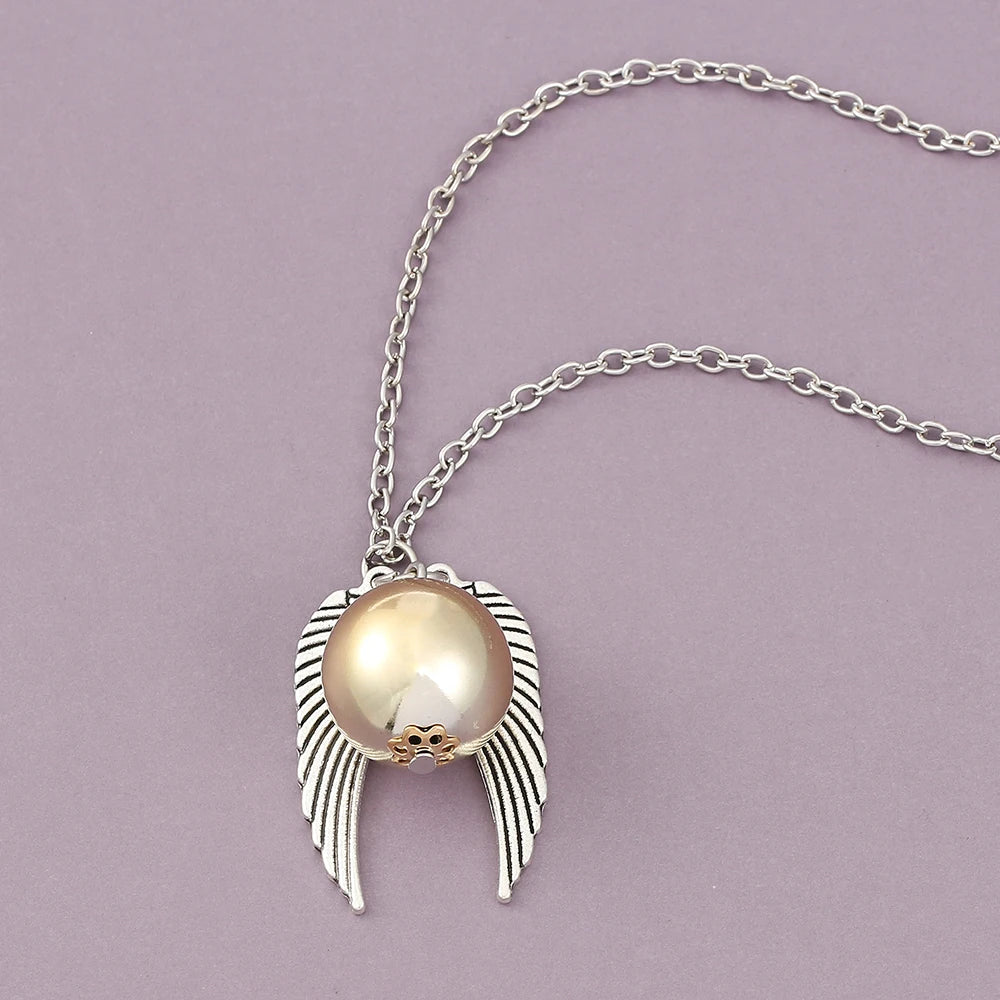 Harry Potter Golden Snitch Necklace  Metal DIY Pendant