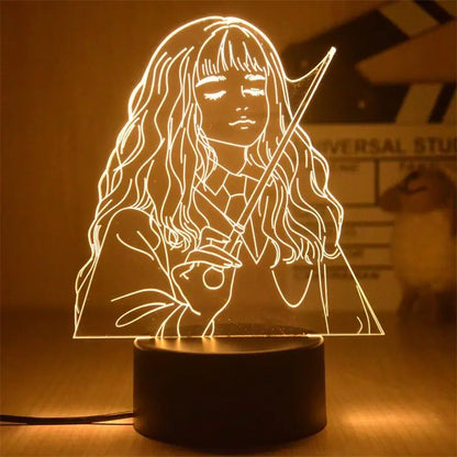 Harrys Pottered Toys 3D Anime  Night Lamp
