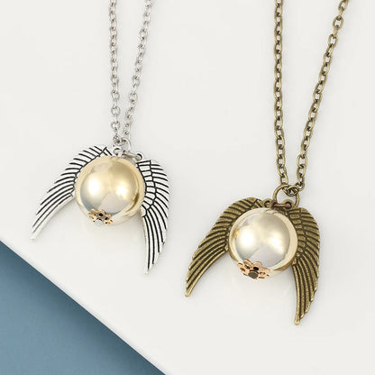 Harry Potter Golden Snitch Necklace  Metal DIY Pendant