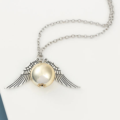 Harry Potter Golden Snitch Necklace  Metal DIY Pendant