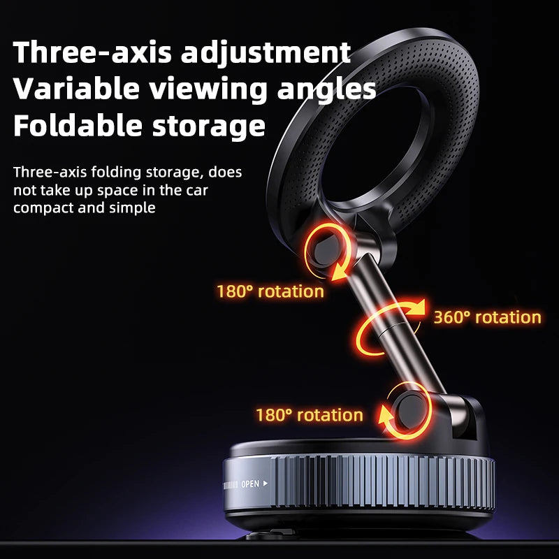360 Degree Magnetic Phone Holder With Rotating attachment