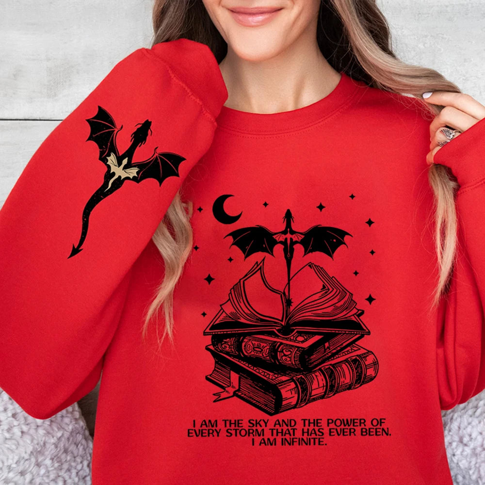 Basgiath War Fourth Wing Sweater  Sleeve Sweatshirts