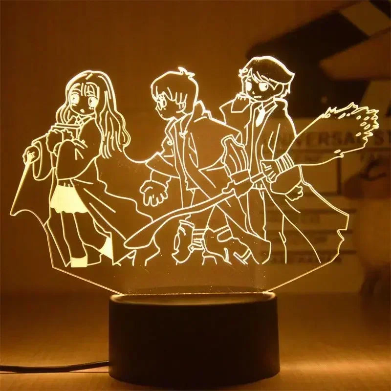 Harrys Pottered Toys 3D Anime  Night Lamp