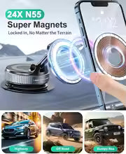 360 Degree Magnetic Phone Holder With Rotating attachment