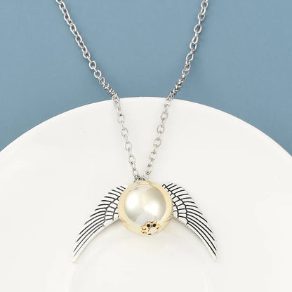 Harry Potter Golden Snitch Necklace  Metal DIY Pendant