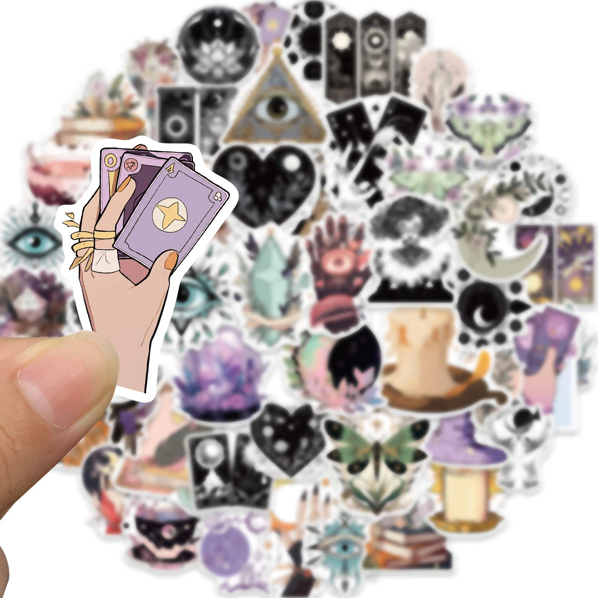 Pack Cartoon Witch Magic Waterproof Sticker