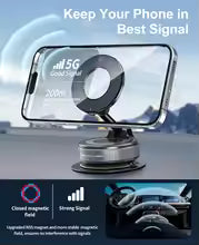 360 Degree Magnetic Phone Holder With Rotating attachment