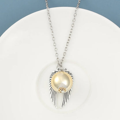 Harry Potter Golden Snitch Necklace  Metal DIY Pendant