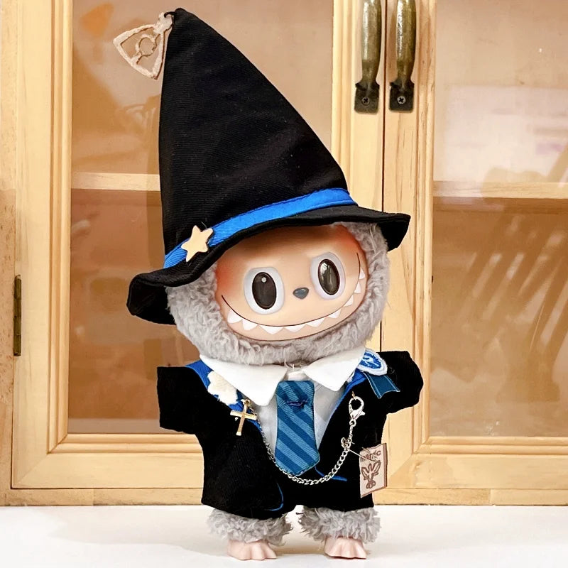 Labubu Pandent Doll Clothes Magic School Set Doll