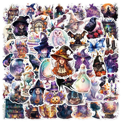 Art Gothic Magic Witch Aesthetic Cartoon Stickers