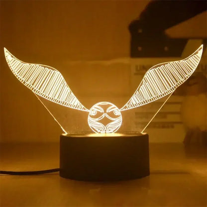 Harrys Pottered Toys 3D Anime  Night Lamp