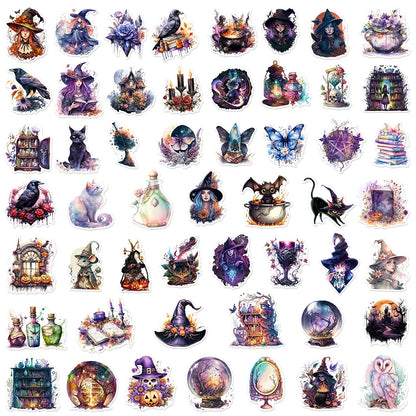 Art Gothic Magic Witch Aesthetic Cartoon Stickers