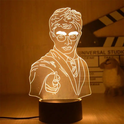 Harrys Pottered Toys 3D Anime  Night Lamp