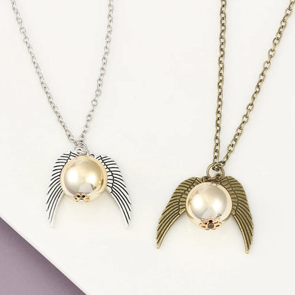 Harry Potter Golden Snitch Necklace  Metal DIY Pendant