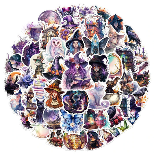 Art Gothic Magic Witch Aesthetic Cartoon Stickers