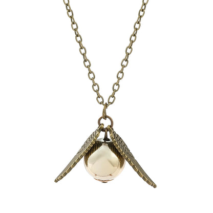 Harry Potter Golden Snitch Necklace  Metal DIY Pendant