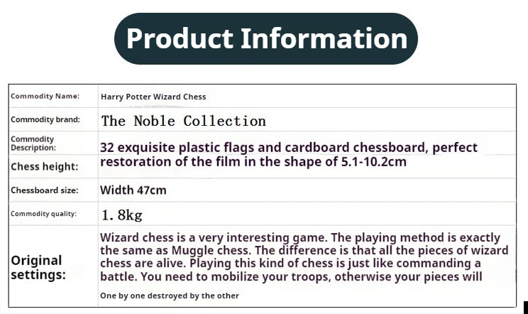 Harry Potter Wizard Chess
