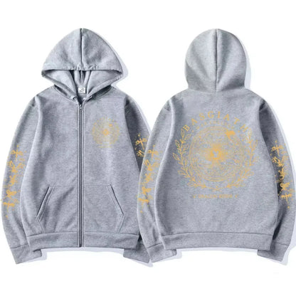 Harajuku Basgiath War Zip Up Hoodies Zipper Jacket