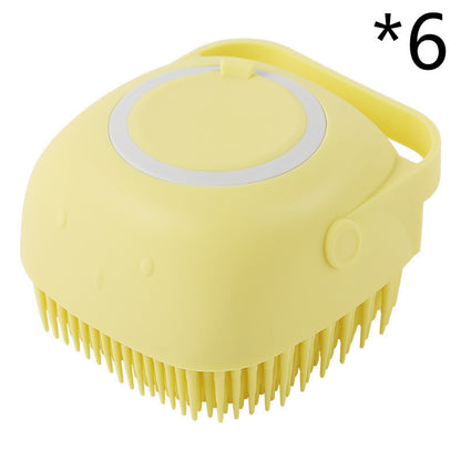 Silicone Dogs & Cat Bathroom Bath Massage  Cleaning  Brush - Alvioni