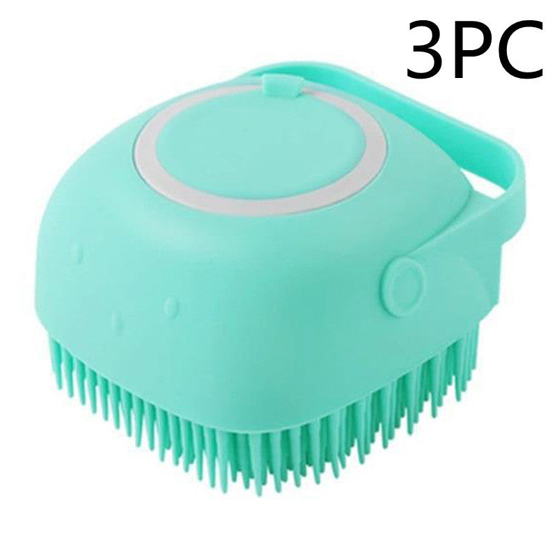 Silicone Dogs & Cat Bathroom Bath Massage  Cleaning  Brush - Alvioni
