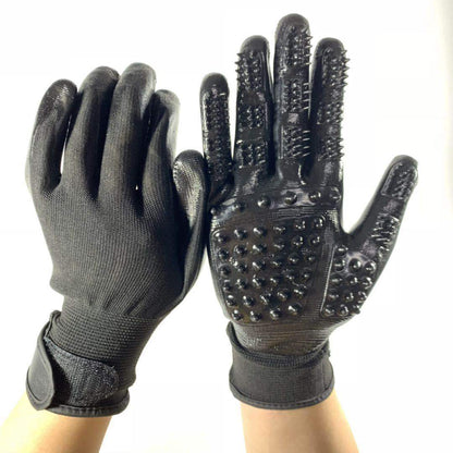 Household Pet Massage Bath Cleaning Gloves